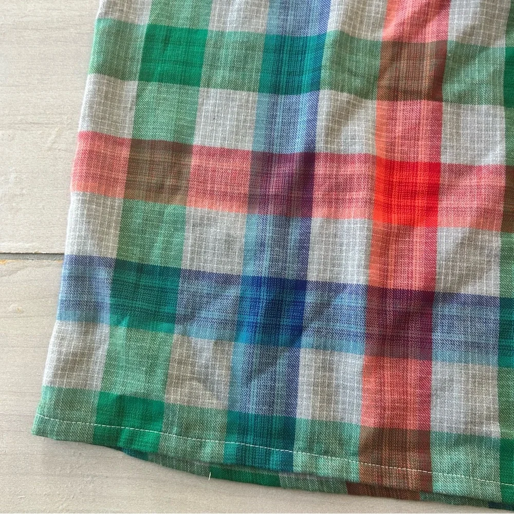 NWT Gymboree Multicolor Plaid Kids Polyester Checkered Nightgown